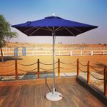 3m × 3m Premium Centre Pole Outdoor Umbrella – Full Aluminium Frame, Waterproof Fabric – 40KG / 60KG Marble Base | 1050 AED / 1100 AED