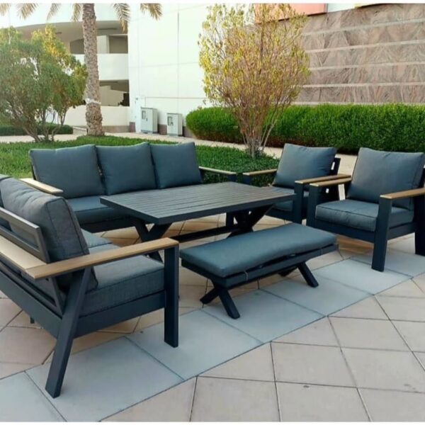 Premium 10 Seater Aluminium Outdoor Sofa Set with High Table